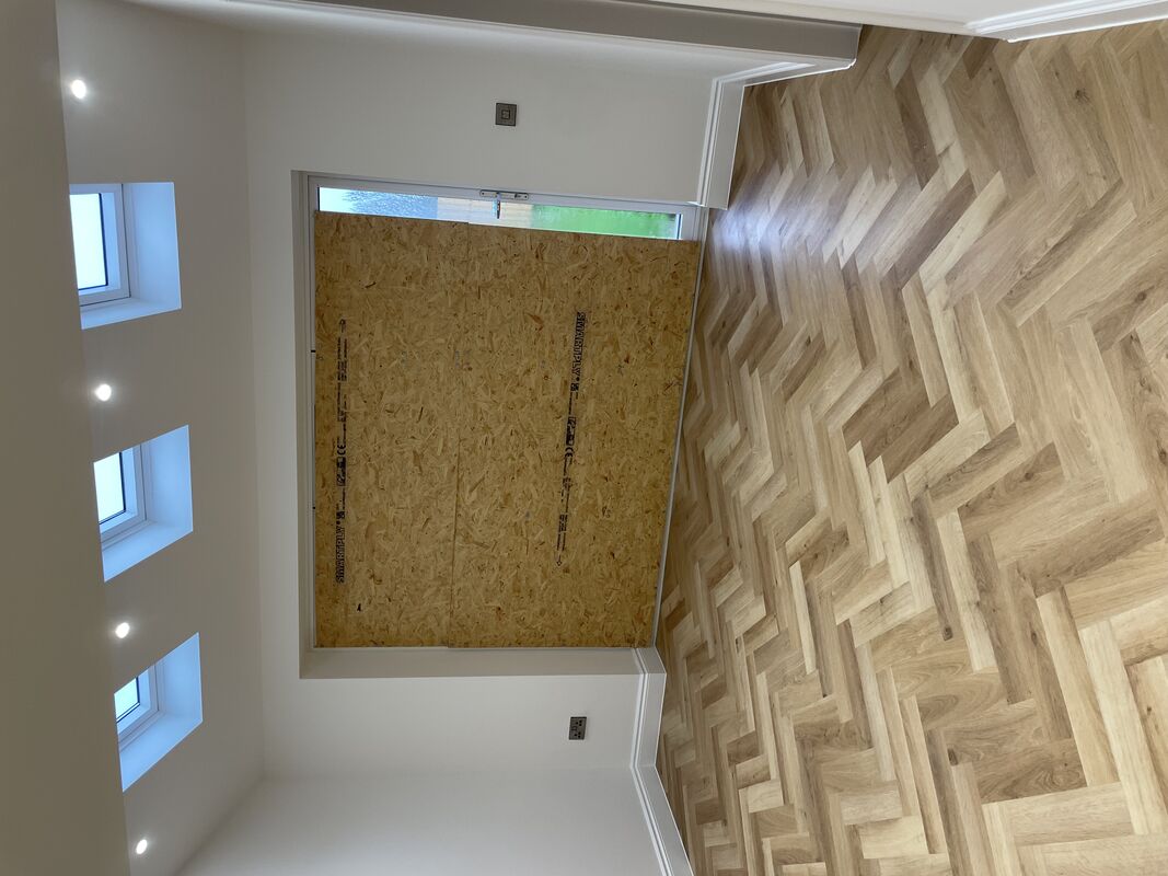 Interior before bifold installation