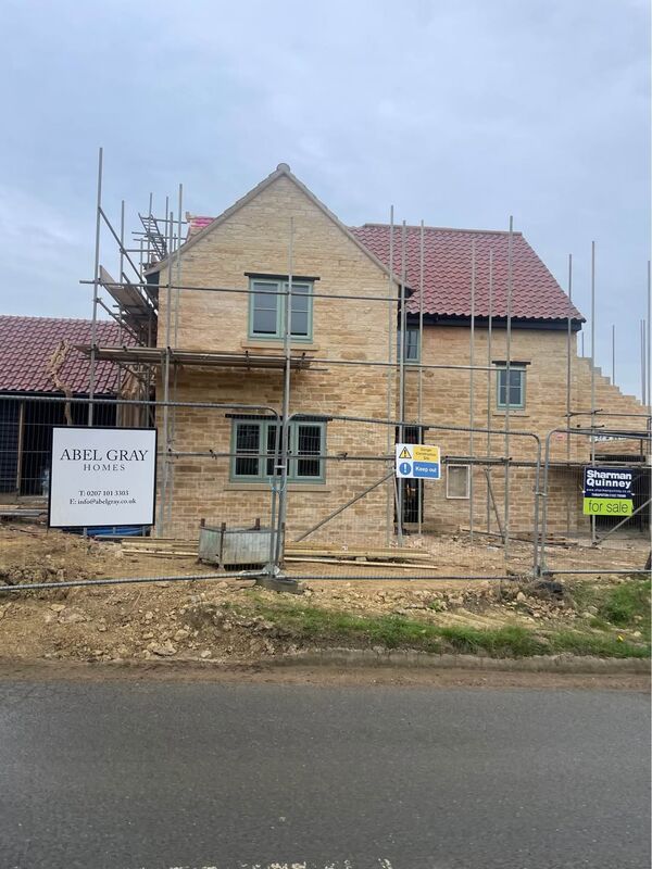 Pepys Lane - Construction with Abel Gray signage